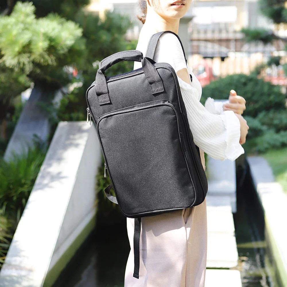 Drumstick-Tasche mit Riemen, wasserdichtes Oxford-Tuch, Zubehör für Percussion-Instrumente, verdickter Rucksack für Drumsticks, Schlägel Image