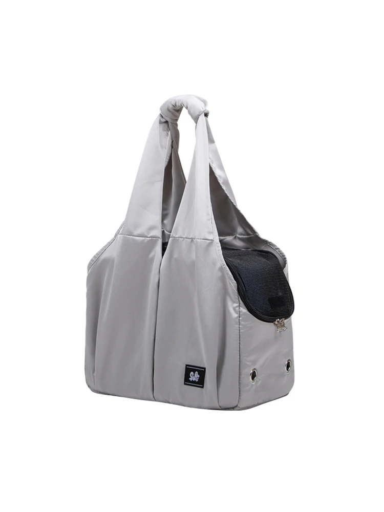 Tragbare Katzentasche, atmungsaktive Haustiertasche, Ausflug-Umhängetasche, Winter, warme Haustiertrage, bequeme Belüftung für kleine Hunde und Katzen Image