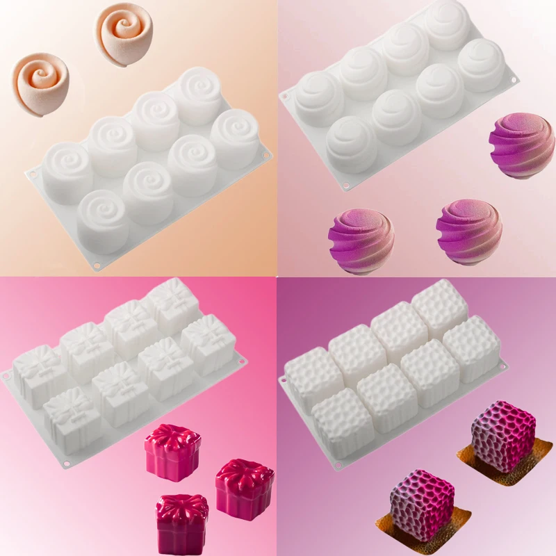 Rose Planet Geschenkbox oder Bienenstock Design Silikon Kuchenformen Küche Mousse Dessert Backwerkzeuge Seifenform DIY Kerzenform Image