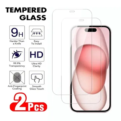 2Pcs Tempered Glass For Apple iPhone 11 12 Pro Max 7 8 Plus Screen Protector For iPhone 12 Mini X XS