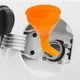 Imbuto a stelo lungo per Auto 130mm strumenti di riempimento del carburante per olio a benzina per Auto imbuto per olio in plastica antispruzzo strumenti di rifornimento per moto