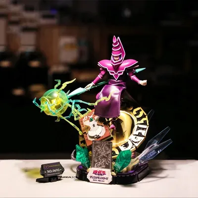 Yu-Gi-Oh Black Mage Bausteine Diy Klassische Karte Spiel Figuren Modell Ziegel Desktop Display Image