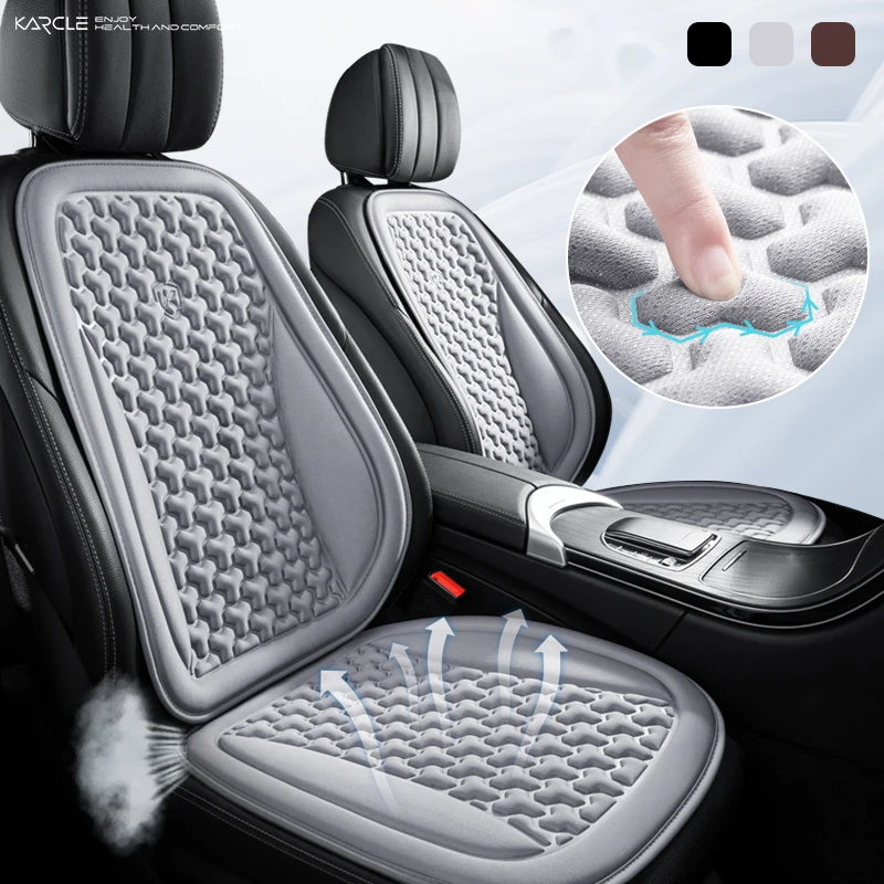 Sommer Eis Seide Autos itz bezug atmungsaktiv Eis Seide Autos itz kissen schweiß fest 3d konvex Autos itz schutz polster universell Image