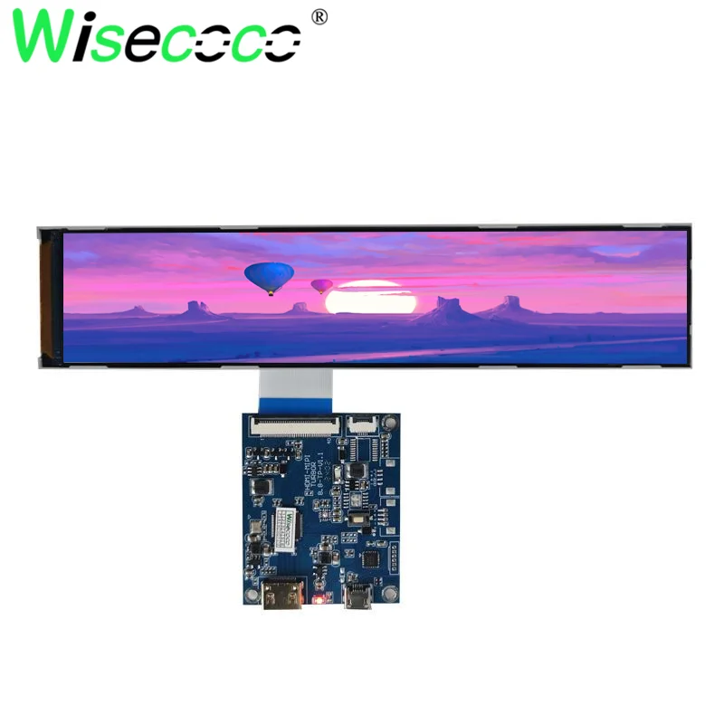 Gestreckter Balkenbildschirm 7 Zoll 280×1424 LCD-Display IPS 400 Nits Helligkeitsstärke 3:1 6,9 Zoll langes Streifen-LCD-Display MIPI-Treiberplatine Image