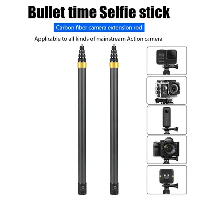 290 cm Carbon Fiber Invisible Extended Edition Selfie Stick für Insta360 X3 GO 3 Action 4 Zubehör für GoPro Selfie Stick