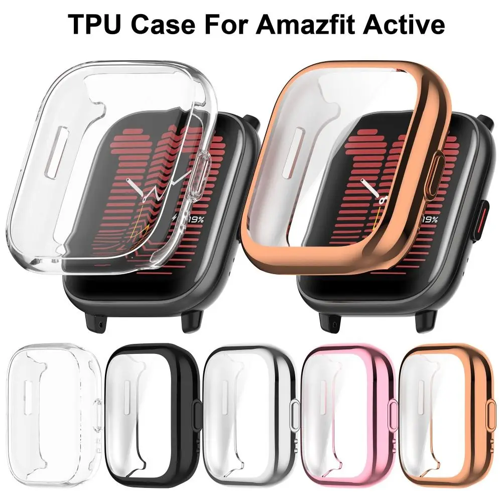 Weiche TPU-Hülle Schutzhülle Bumper für Amazfit Active Full Cover Displayschutzfolie Zubehör Image