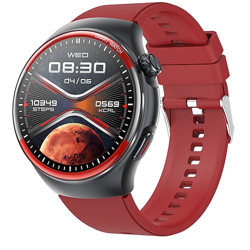 iMosi T82 Smartwatch 1.43 Zoll Smartwatch Fitnessuhr Bluetooth Temperaturüberwachung Schrittzähler Anruferinnerung Kompatibel mit Android iOS Damen Herren Freisprechanrufe Wasserdicht Mediensteuerung Image