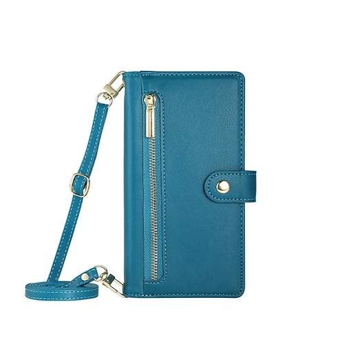 Handy Hülle Handyhüllen Für Samsung Galaxy S25 S24 S23 S23 FE S22 S21 Ultra Plus A55 5G A35 5G A25 A15 Rückseite Mit Ständer Magnetisch Reisverschluss Retro TPU PU-Leder Image