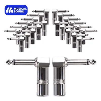 Musical Sound 1/4" 6.35mm TS Guitar Cable Plug Audio 6.35mm Heavy Duty TS Mono Male Solder Jack