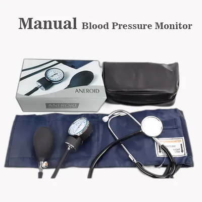 Manual Blood Pressure Monitor Diastolic Sphygmomanometer Aneroid Medical Doctor Stethoscope