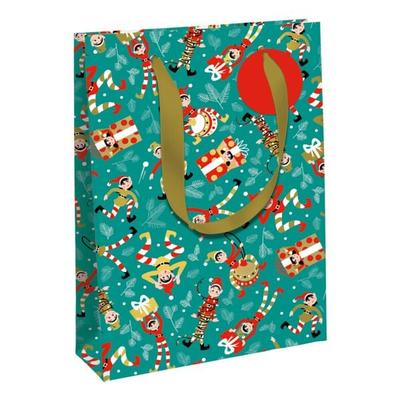 Clairefontaine 6er-Pack Geschenktasche L »Wichtel« blau, 26.5x33x14 cm Image