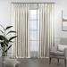 Lilijan Home & Curtain Polyester Room Darkening Single Curtain Panel Panel gray/black/brownPlastic/Metal in White | 60" W x 84" L | Wayfair