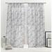 Nicole Miller New York Dara Light Filtering, Semi Sheer Rod Pocket Curtain Panels 108.0 H in brownPolyester in Gray | 54" W x 108" L | Wayfair