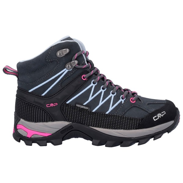 CMP - Women's Rigel Mid Trekking Shoes Waterproof - Wanderschuhe 37 | EU 37 schwarz/blau