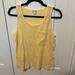 J. Crew Tops | J Crew Yellow Stripped Tank Top Size M | Color: White/Yellow | Size: M