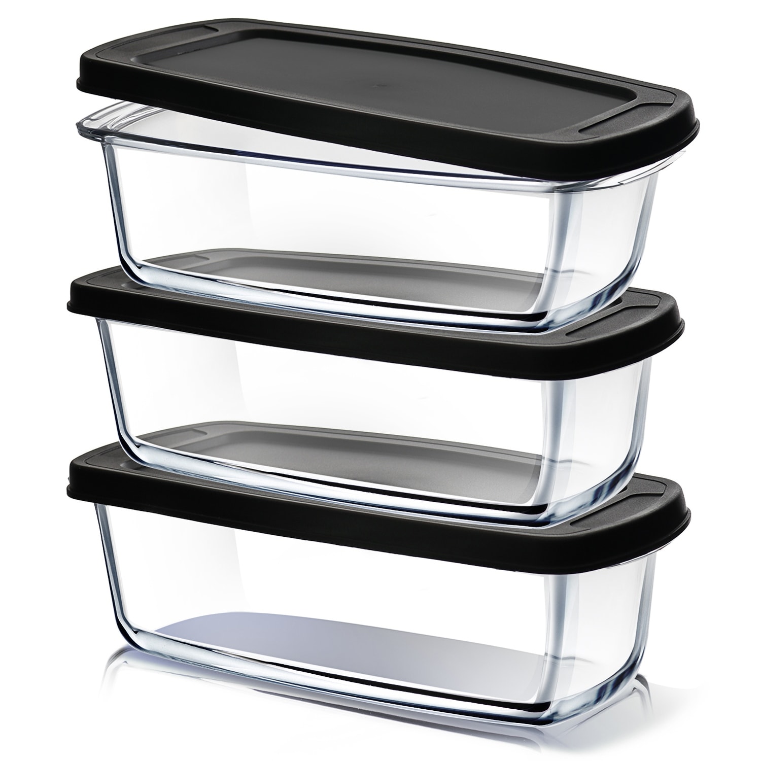 Empyrean 1.9 Quart Glass Bread Pans with Lids