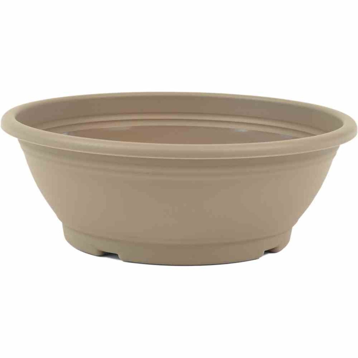 Siena Garden Schale Ø 30 x 10,5 cm, taupe Rundes Kunststoffgefäß mit Bodenlöchern rund Taupe 30 Image