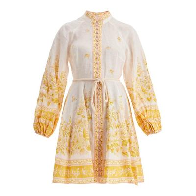 Floral Mini Dress - Yellow - Zimmermann Dresses