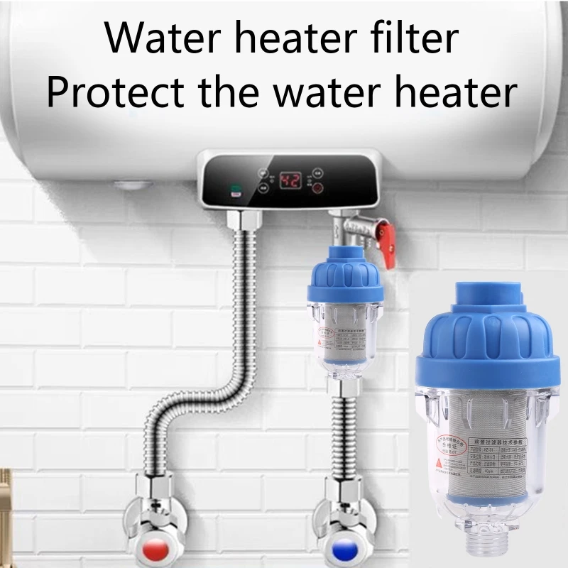 Universal Warmwasserbereiter Vorfilter Wasserfilter Haushalt Anti-Kalierung Luftreiniger Dusche Waschmaschine Filter Wasserhahn Sieb Image