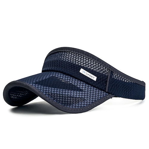 Herren Sonnenhut Kappe Mesh-Kappe Schwarz Weiß Polyester Gitter Modisch Brautkleider schlicht Strasse Täglich Feste Farbe Einstellbar Sonnenschutz Atmungsaktiv Image
