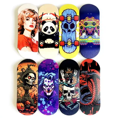 36mm Pro Fingerboard Deck Wooden Board with New Graphic for Finger Skateboard