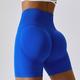 Per donna Shorts da Palestra Shorts da yoga Shorts da allenamento Fascia Elastica Vita Alta Yoga Allenamento in Palestra Pilates Pantaloncini Nero Blu Viola chiaro Gli sport Abbigliamento sportivo