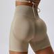 Per donna Shorts da Palestra Shorts da yoga Shorts da allenamento Fascia Elastica Vita Alta Yoga Allenamento in Palestra Pilates Pantaloncini Nero Blu Viola chiaro Gli sport Abbigliamento sportivo
