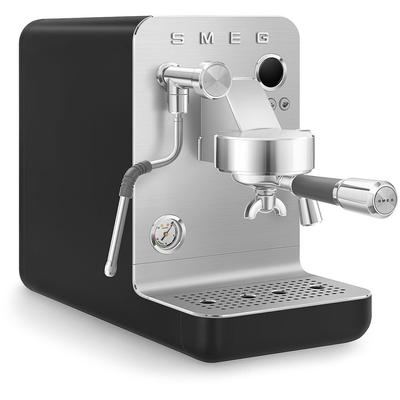 SMEG Espressomaschine "EMC02BLMEU", schwarz (schwarz, matt), B:28,8cm H:54,5cm T:55,5cm, Kaffeemaschinen, Mini Pro