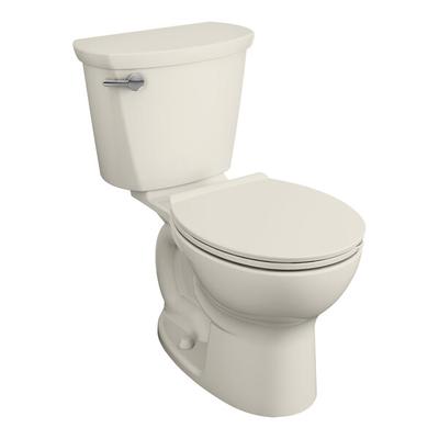 American Standard Cadet PRO 215DA004.222 Linen Vitreous China Floor-Mount Standard Height Round Toilet with 12" Rough-In - 1.6 GPF