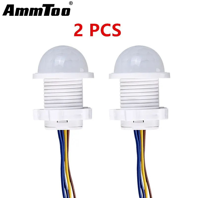 2PCS Smart PIR Sensor Detektor Schalter 110V 220V Menschlichen Körper Infrarot Motion Sensor Indction Auto On Off licht Schalter Image