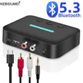 Adattatore ricevitore audio USB Bluetooth 5.3 Musica stereo wireless 3,5 mm AUX R/L RCA Supporto