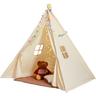 Tente de jeu pour enfants, tente tipi enfants 1-5 ans, tente pour enfants avec tapis et balles