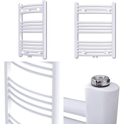 Vidaxl - Badheizkörper Handtuchhalter Gebogen 500x764 mm - Badheizung - Badheizkörper - Home & Image