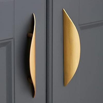 Ymyny Möbelknöpfe und -griffe, 2 Stück goldener Möbelgriff – goldener Möbelgriff aus Zinklegierung, Image