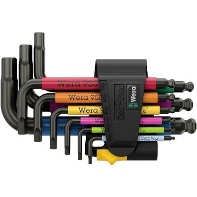 Wera - 950/9 Hex-Plus Multicolour Imperial 3 Innen-Sechskant Winkelschraubendreher-Set 9teilig