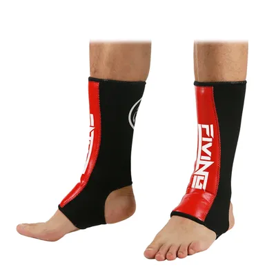 FIVING- 1 Pair MMA Boxing Shin Guards Ankle Support Men Women Kickboxing Equipment Karate Protectors