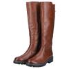 Stiefel REMONTE, Damen, Gr. 45, Normalschaft, braun, Leder, klassisch, Schuhe, Blockabsatz, Businesschuh, Langschaftstiefel Innenreißverschluss