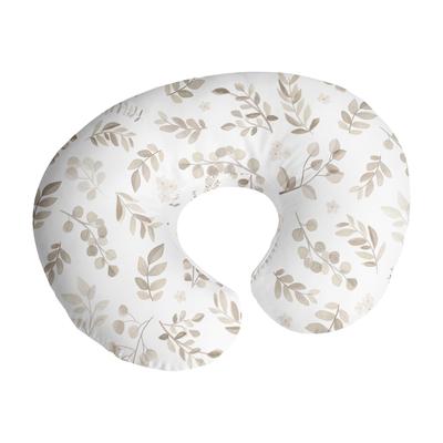 Sweet Jojo Designs Botanical Floral Leaf Nursing Breastfeeding Pillow Cover Case Pillow Not Included Ivory Taupe Boho Bohemian