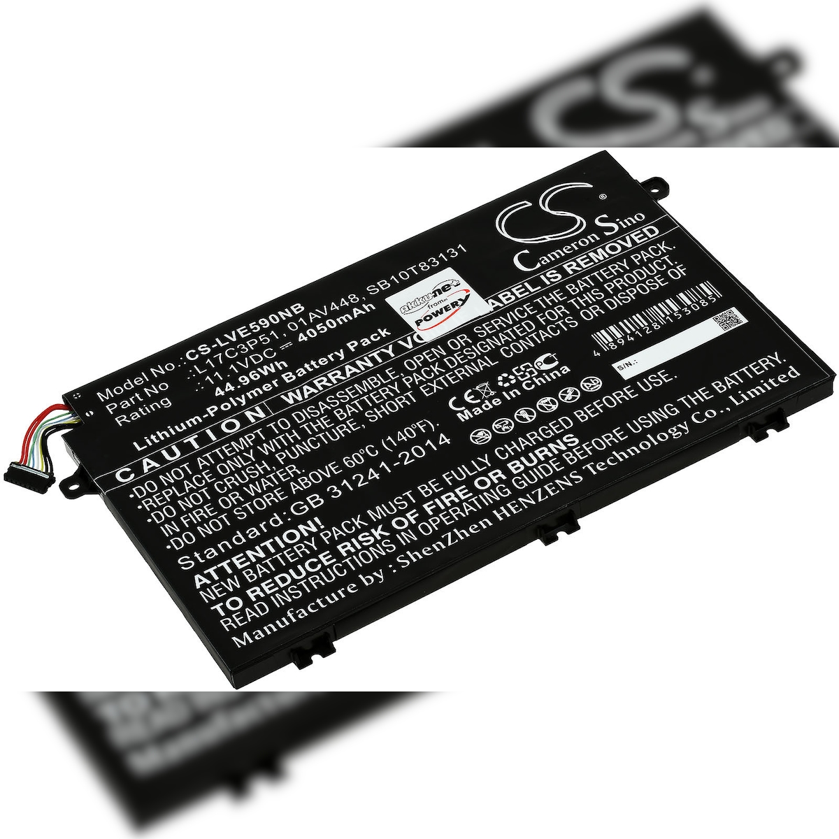 Powery Akku für Laptop Lenovo ThinkPad E580