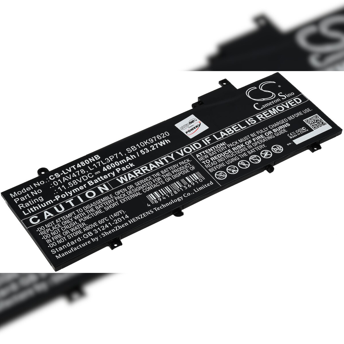Powery Akku für Laptop Lenovo ThinkPad T480s Serie