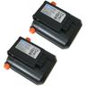 Trade Shop - 2x Trade-Shop Premium Li-Ion Akku 18V / 2500mAh ersetzt Gardena 9840-20 5ICR18/65 für