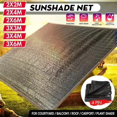 85% Anti-UV Balcony Sun Shade Sail Mesh Shade Cloth Sunblock Mesh Cover Taped Edge With Grommets for Sun Shelter Garden Patio