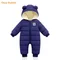 Salopette bébé vêtements hiver Plus velours nouveau-né infantile garçons filles chaud épais combinaison à capuche tenues Snowsuit manteau enfants barboteuse