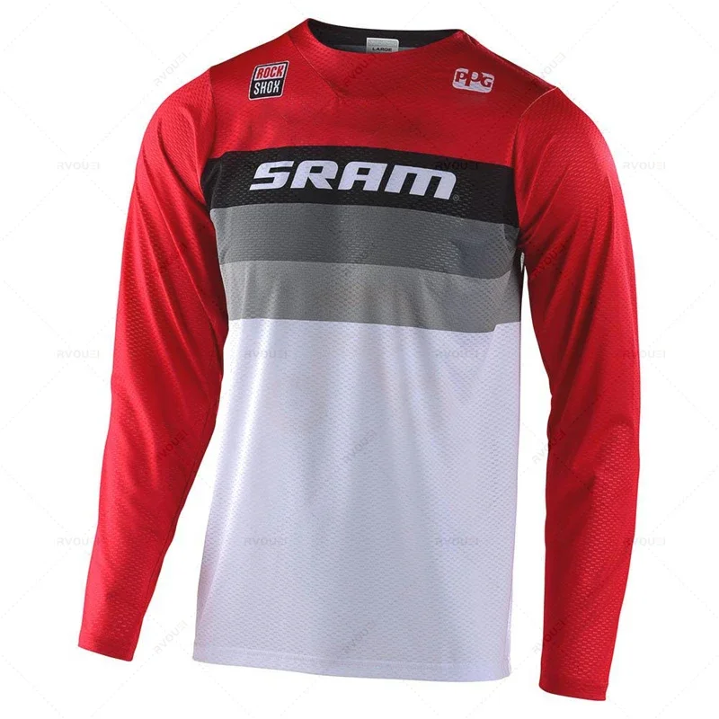 Nouveau Sram maillots de descente vtt vélo Enduro chemises tout-terrain DH moto maillot Motocross vêtements de sport vêtements de cyclisme vêtements de vélo