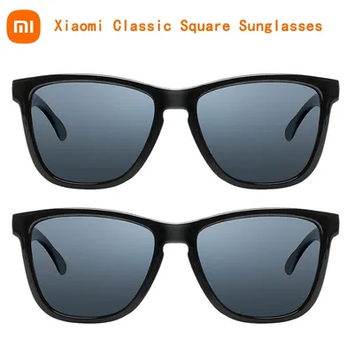 Xiaomi Mijia Klassische quadratische Sonnenbrille TAC Polarisierte Gläser Brille Retro-Lichtrahmen Schraubenloser UV-Schutz Fahrer Damen Herren Image