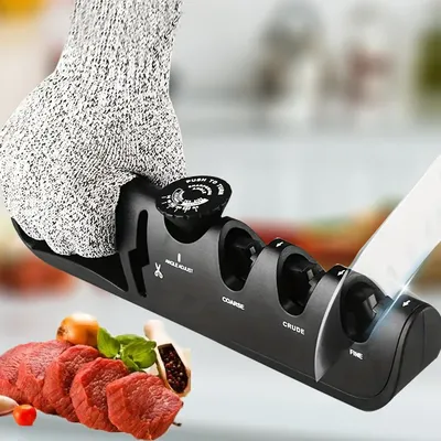 Professional Knife Sharpener Angle Adjustable 4 Stages Scissors Sharpening stone Quick Sharpening