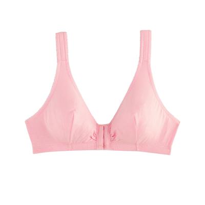 Appleseeds Women's Cotton Front-Close Bra - Pink - 42