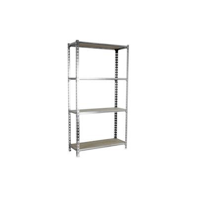 PROREGAL Schwerlastregal MID MULI | HxBxT 150x110x50cm | 4 Fachböden | Fachlast 200kg | Weiß | Lagerregal Kellerregal Werkstattregal Fachbodenregal Image