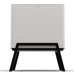 Klarstein Yuma Mülleimer 40 L inkl. Komposteimer mit Standbeinen Geruchsfilter Weiß Image