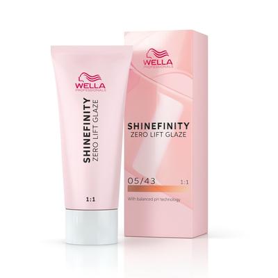 Wella Professionals Shinefinity Zero Lift Gaze Demi-permanente Gel-Cremetönung Haartönung 05/43 Warm Hot Chili 60 ml Braun Image